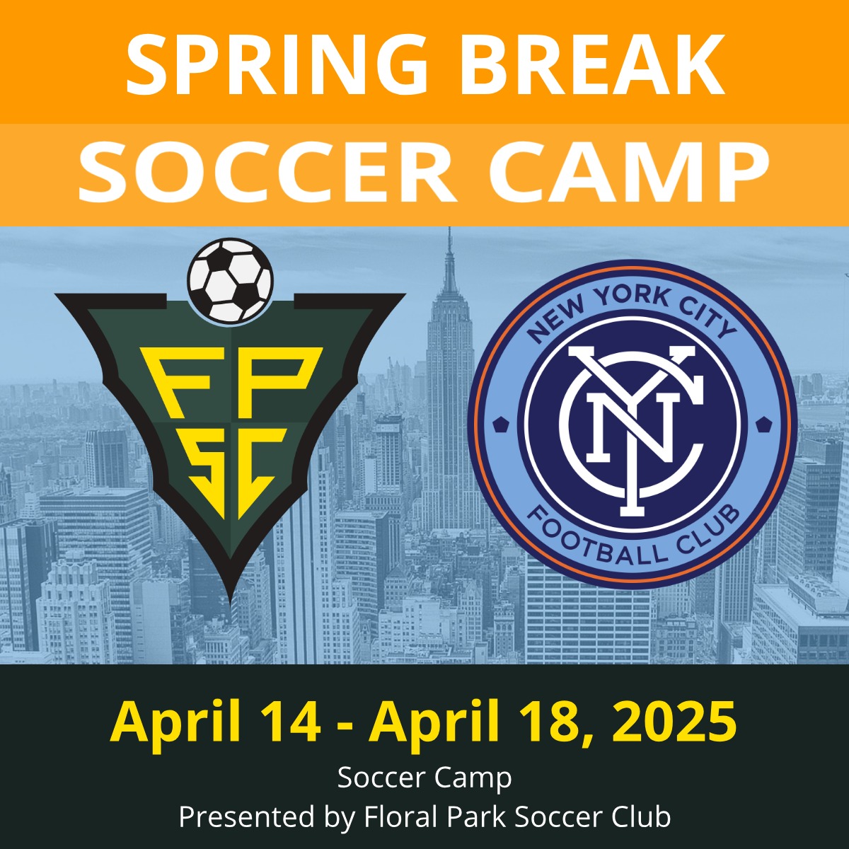 Click image to register for the Spring Soccer Camp