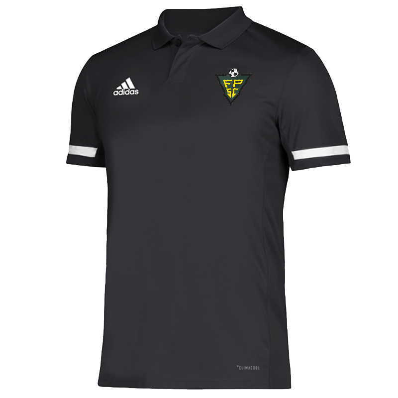 Mens Black Logo Polo