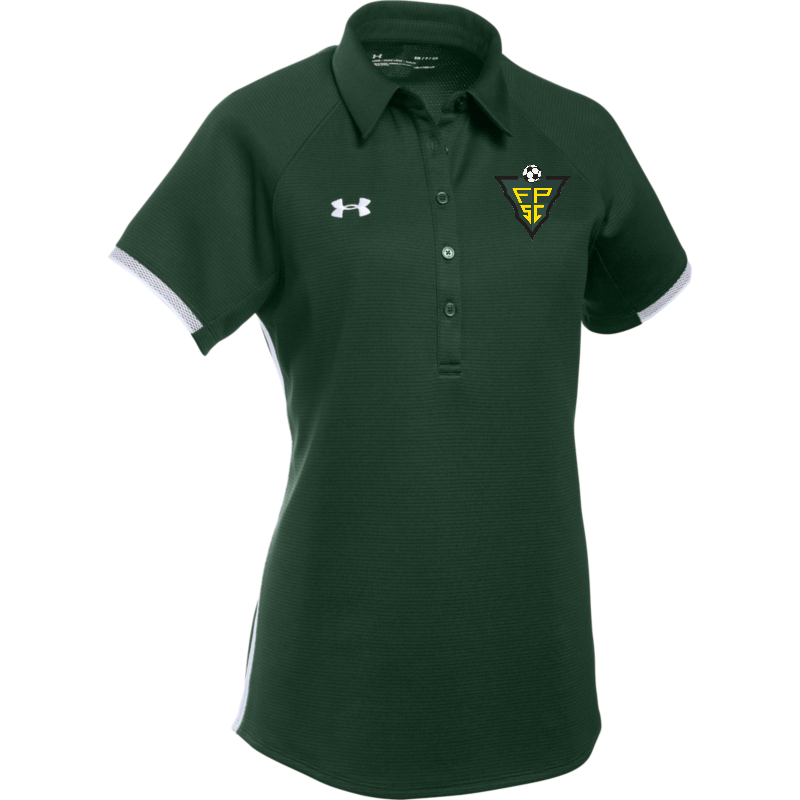 Womens Green Logo Polo